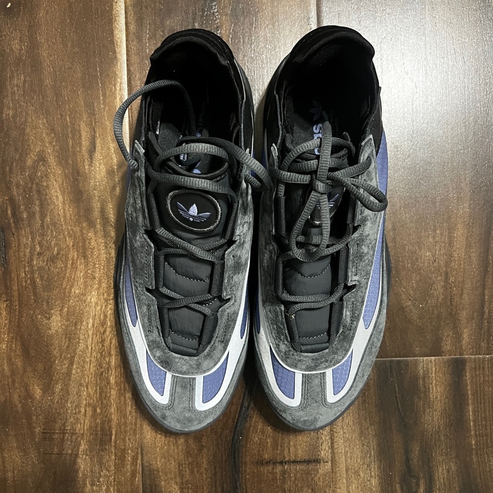 adidas Black and Blue Athletic Shoes